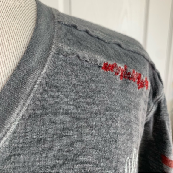 Affliction American Customs Burnout Henley Tee - Picture 10 of 14